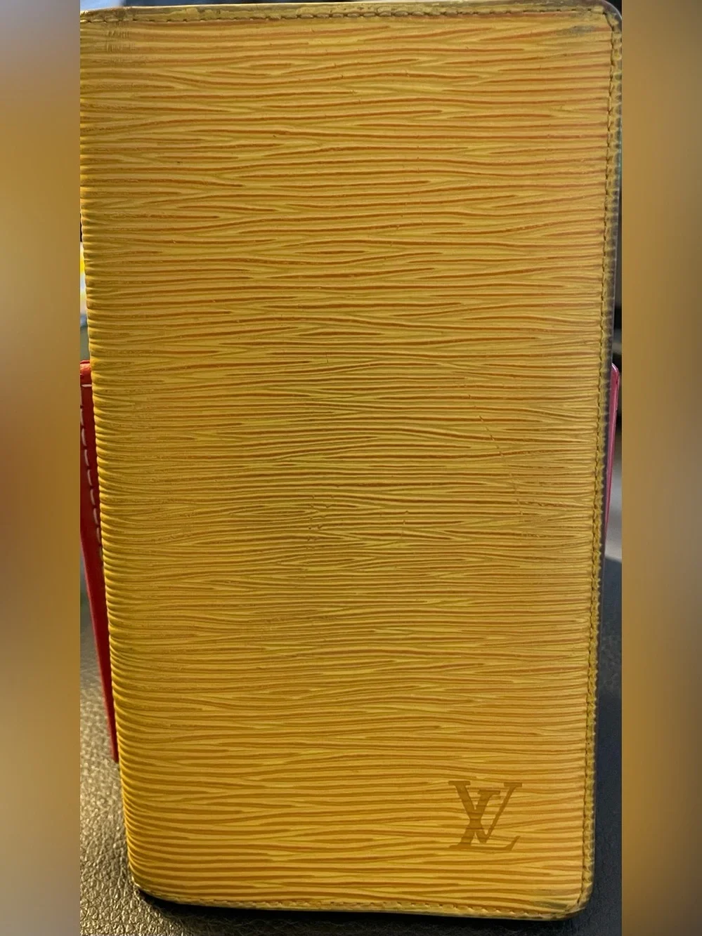 Louis Vuitton Yellow Epi Leather Travel Passport Sleeve